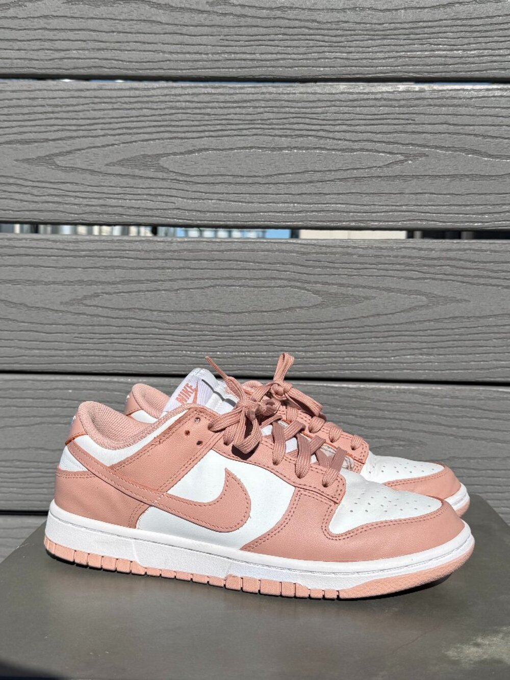 Nike Dunk Low Women's - White and Rose Whisper